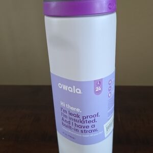 Owala Purple Insulated Bottle with Built-In Straw